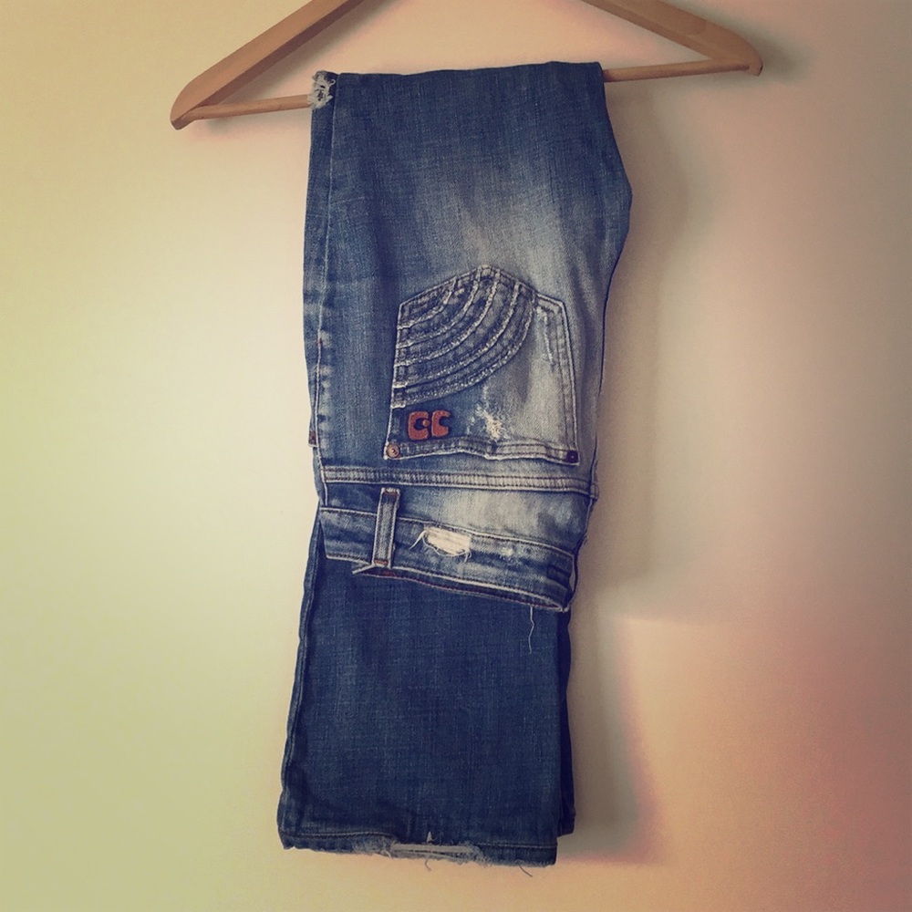 Joes Distressed Denim Stretch Jeans Size 27
